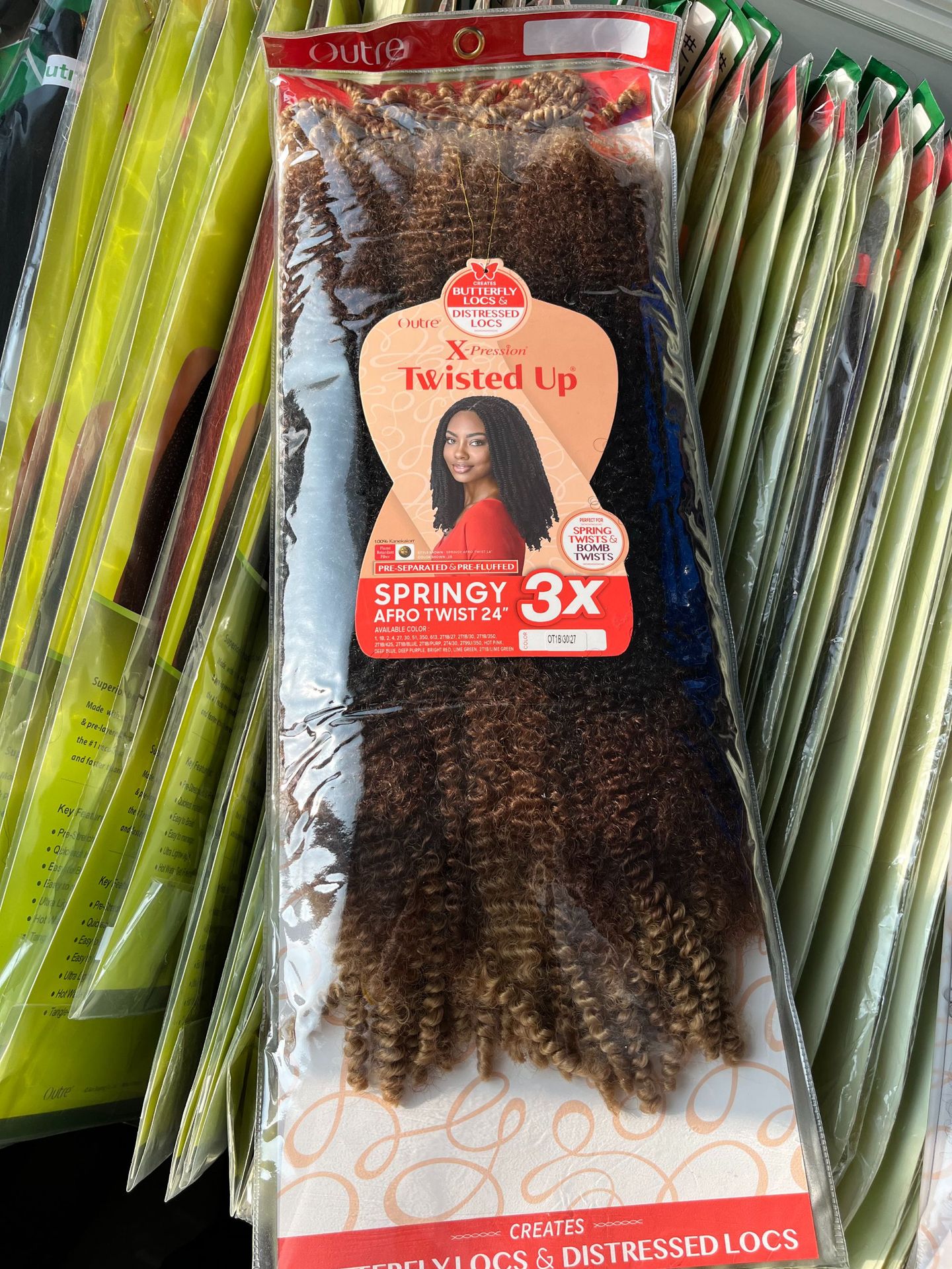 3X peluca de oruga rasgada a mano Afro Twist Kinky Marley Bulk Hair Juego de tres piezas