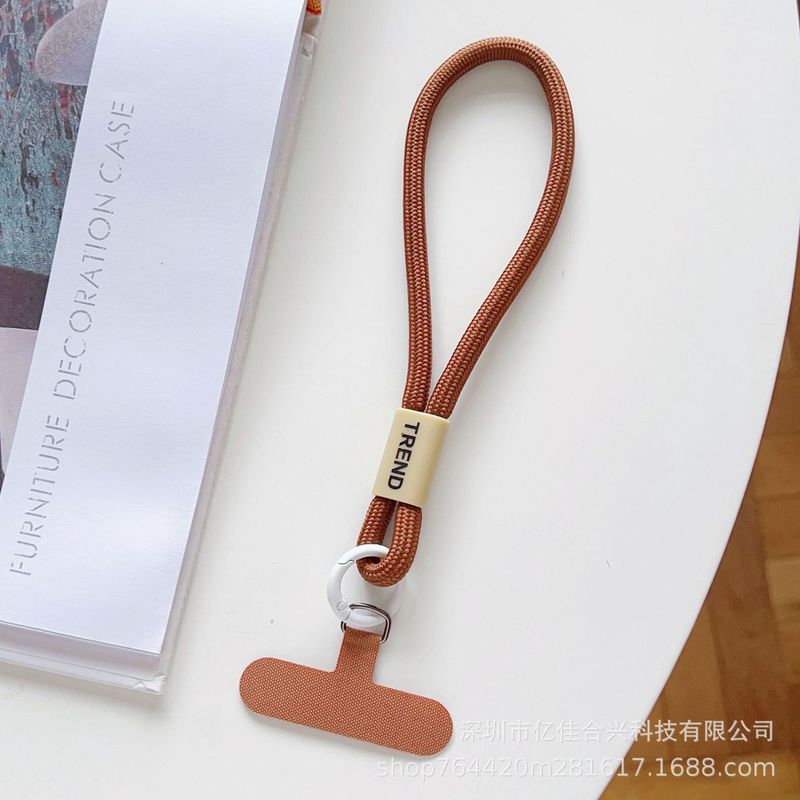短款可调节锁扣手绳防丢垫片通用手机挂绳户外出行简约涤纶手腕绳|undefined