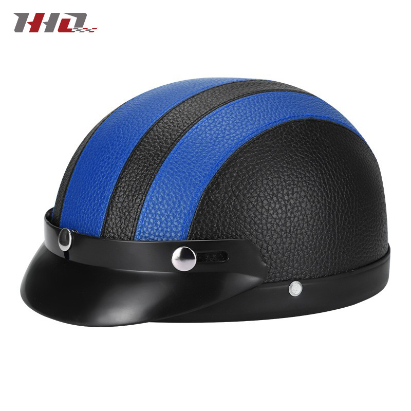 Nuevo casco eléctrico de batería casco de automóvil cuatro estaciones generales para hombres y mujeres otoño y invierno caliente fabricante de medio casco retro