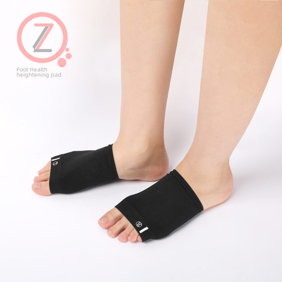 Factory supply flat foot arch correction socks arch pad elastic arch socks black gray skin tricolor arch socks