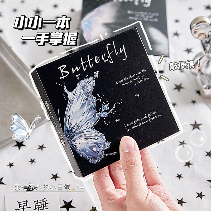 Mini mariposa de alto valor, álbum de tarjeta de cuadrícula Idoo portátil de 3 pulgadas, álbum de almacenamiento de tarjeta pequeña, álbum de fotos Polaroid