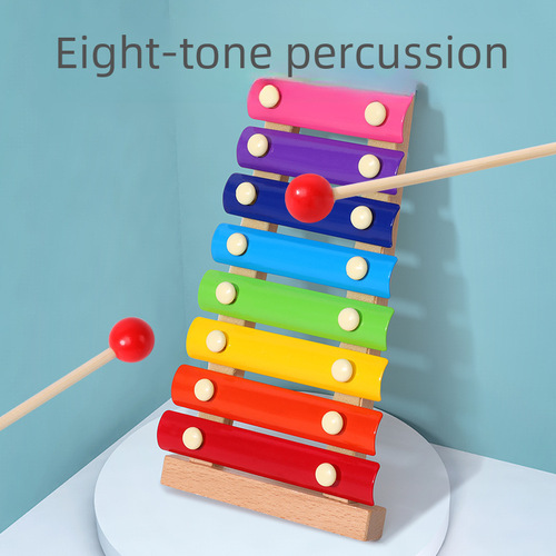 Wooden baby and toddler learning music toy xylophone for boys and girls 1-2-3 years old small wooden xylophone