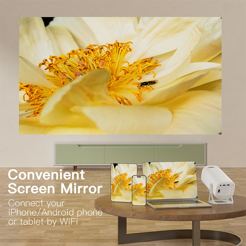 Proyector de comercio exterior transfronterizo S40, teléfono móvil de video portátil para el hogar, tableta, proyector de barril con la misma pantalla, fábrica de origen