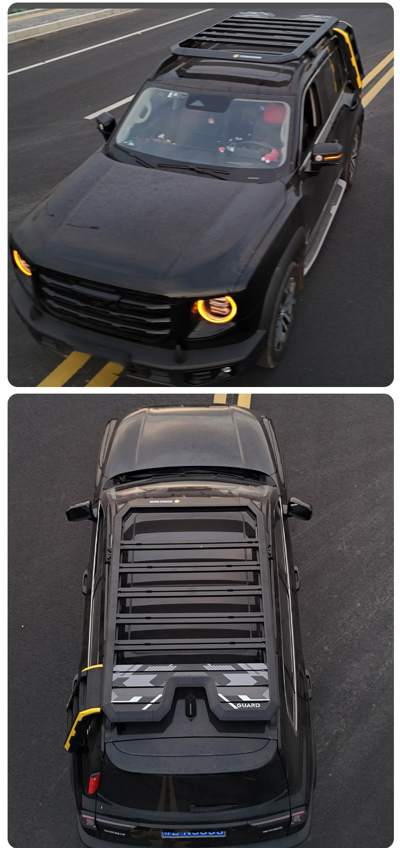 Suitable for the First-Generation Big Dog Outdoor Camping Vehicle Roof Expansion Explorer Roof Rack Canopy Side Tent Ladder