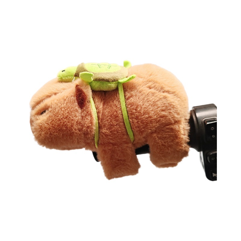 Pulsera de peluche de capibara con cola que se mueve, juguete de peluche de capibara, pequeño colgante, venta al por mayor