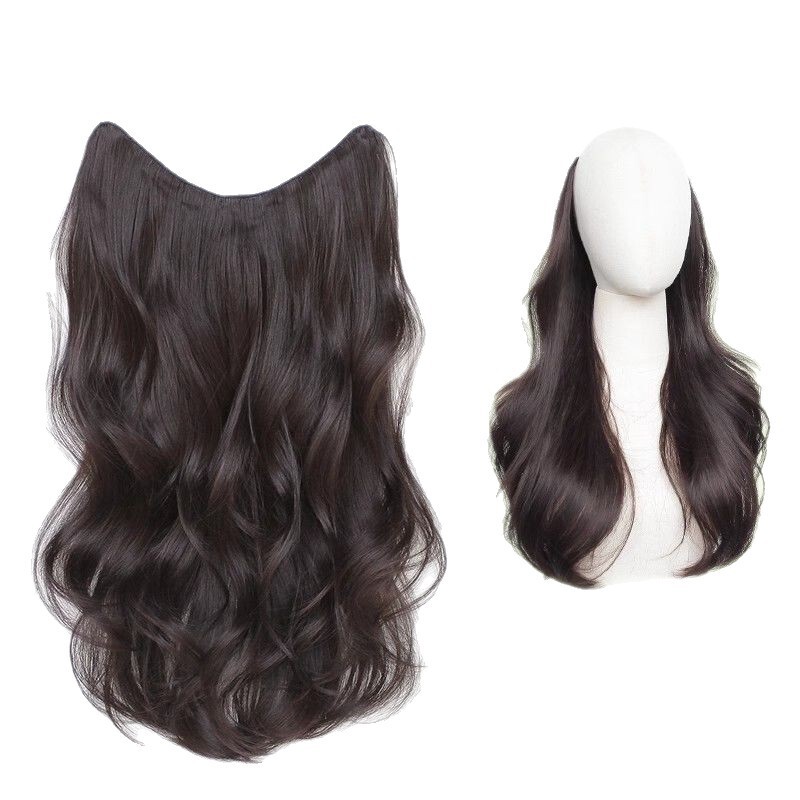 女性用ウィッグ、ロング巻き毛、ワンピース増毛、ふわふわ、ハイレベル、ビッグウェーブ、超軽量、羽根跡なしエクステ|undefined