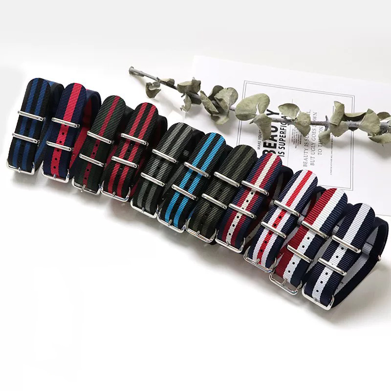 Wearable Textile Nylon Watch Strap for Men One DW Canvas Strap 18 20mm Wrap Watch Strap for Women