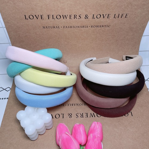 Fashionable houndstooth hairbands wholesale high skull wide-brimmed headbands hairpins retro hairpins versatile fabric hair accessories headwear