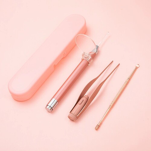 Light-up ear spoon ear cleaning tool with light, ear scooper, ear cleaning device set, visual ear cleaning instrument