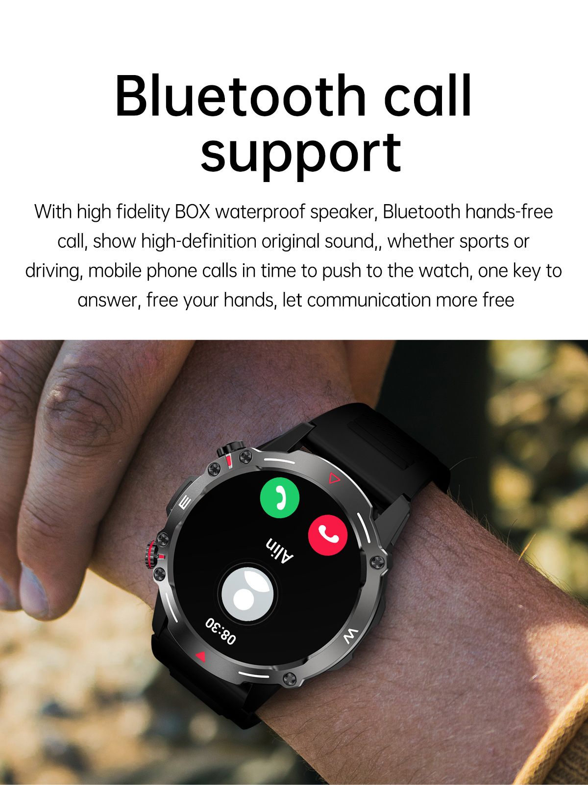 HK87 Bluetooth-kõne nutikell kolme kohandatud numbrivalijaga süda_voghion.com