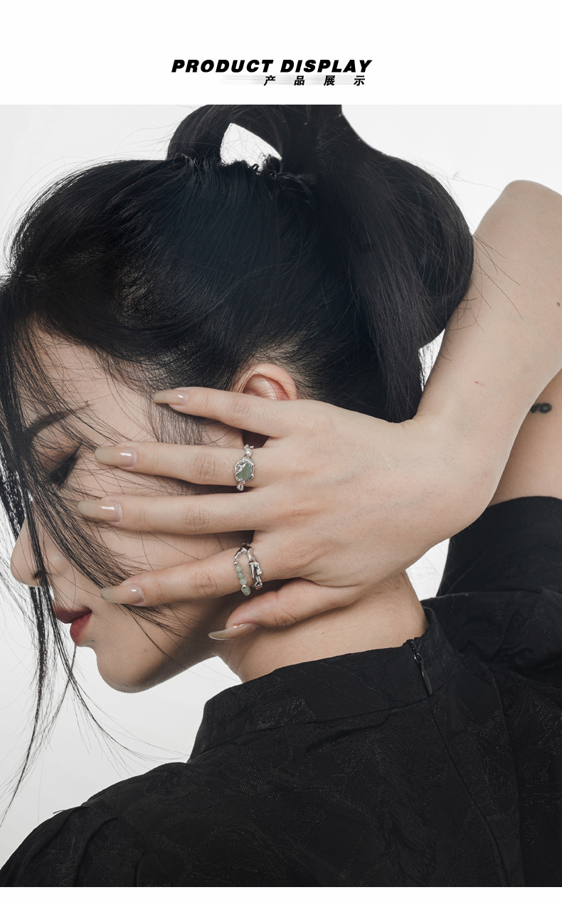 Fashion Bamboo Sterling Silver Plating Open Ring 1 Piece