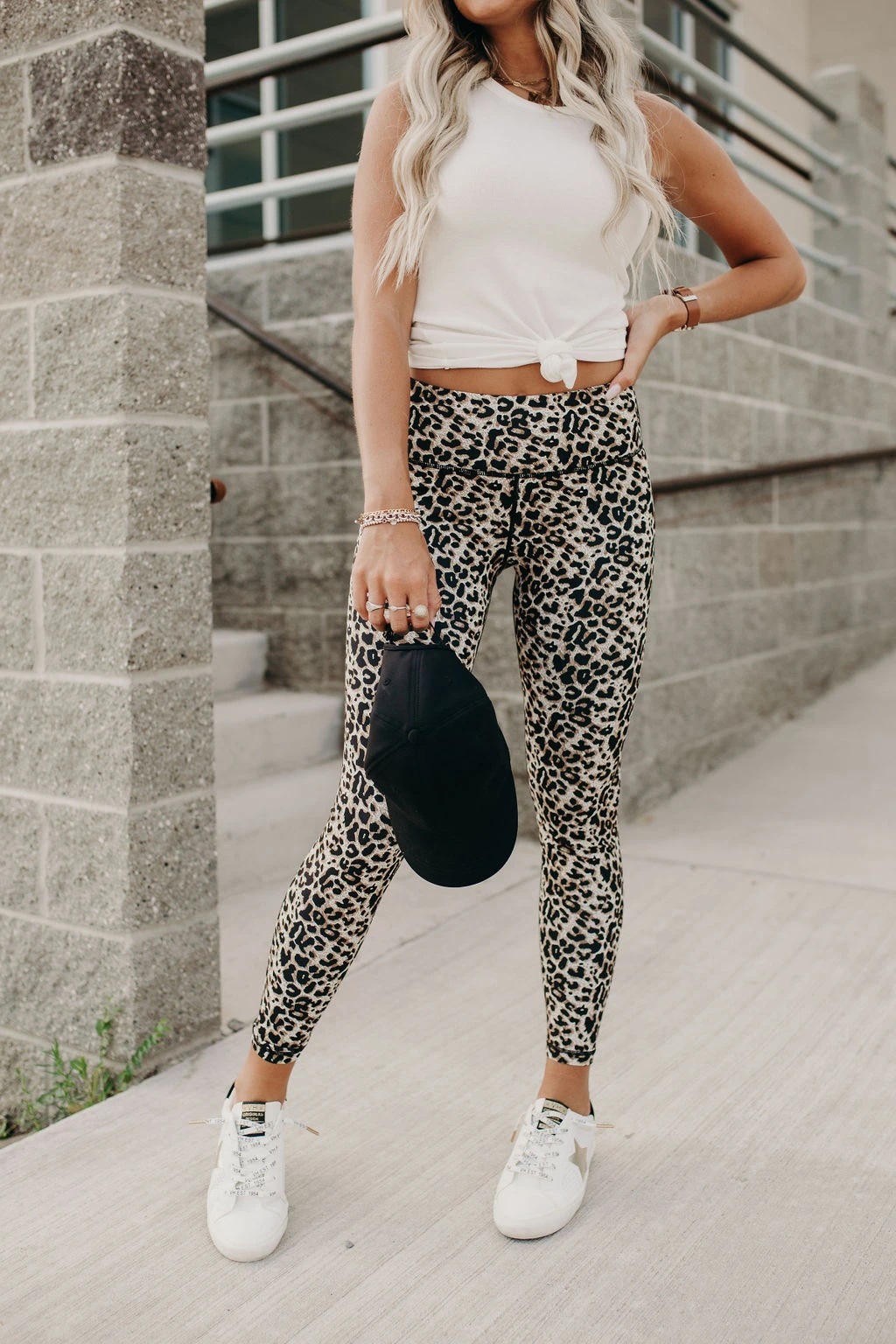 Women's Yoga Fashion Leopard Full Length Printing Pocket Leggings display picture 6