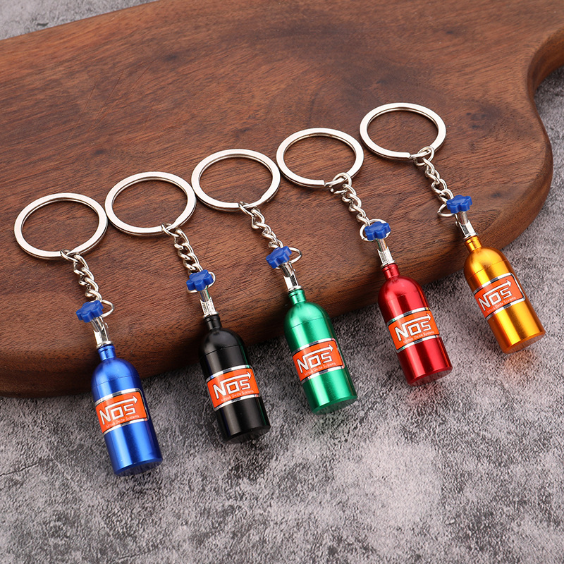 Modified Car Keychain Modified Car Nos Nitrogen Bottle Keychain Nos Decorative Gas Bottle Keychain