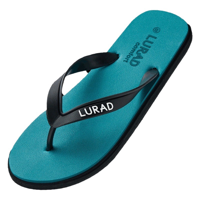 Men's Flip-Flops, Summer Non-Slip Outdoor Flip-Flops, Men's Casual Rubber Non-Slip Beach Shoes, Trendy