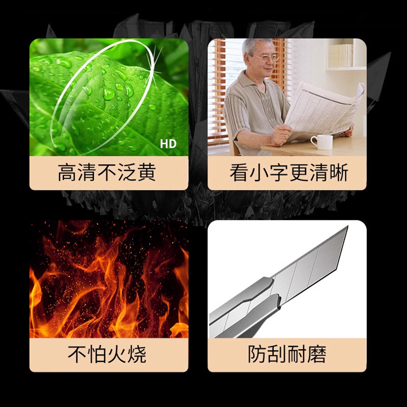 新款水晶石头太阳镜男女防紫外线玻璃厂家直销钓鱼驾驶墨镜批发|undefined