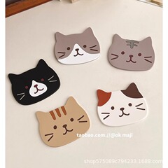 Ok maji日本式かわいい猫アニメシリコンコップパーマ防止断熱マット少女心パッド食卓マット