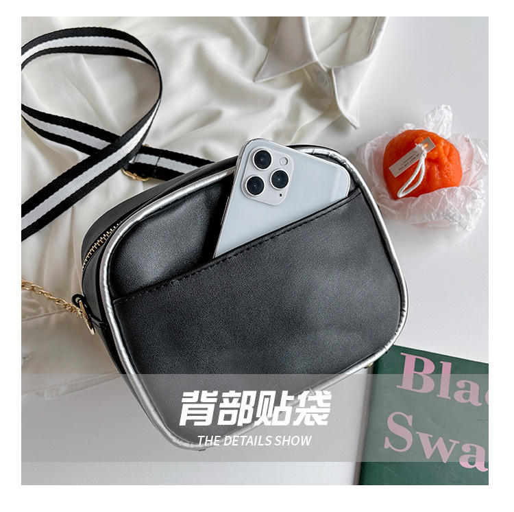 554g Weight Polyester Lining Material Zipper Closure Type Single Shoulder Strap Strap Type Camera Bag Bags Type Casual, Daily Occasion Polyester Material Geometric Pattern All Seasons Season Unisex Gender Cute Style Square Shape Pink, Red, Black Color Medium Size Unisex Medium Geometric Square Zipper Camera Bag 32