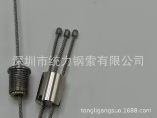 一拖三灯饰吊线钢丝绳 钢丝绳灯饰绳索定做厂商 各种