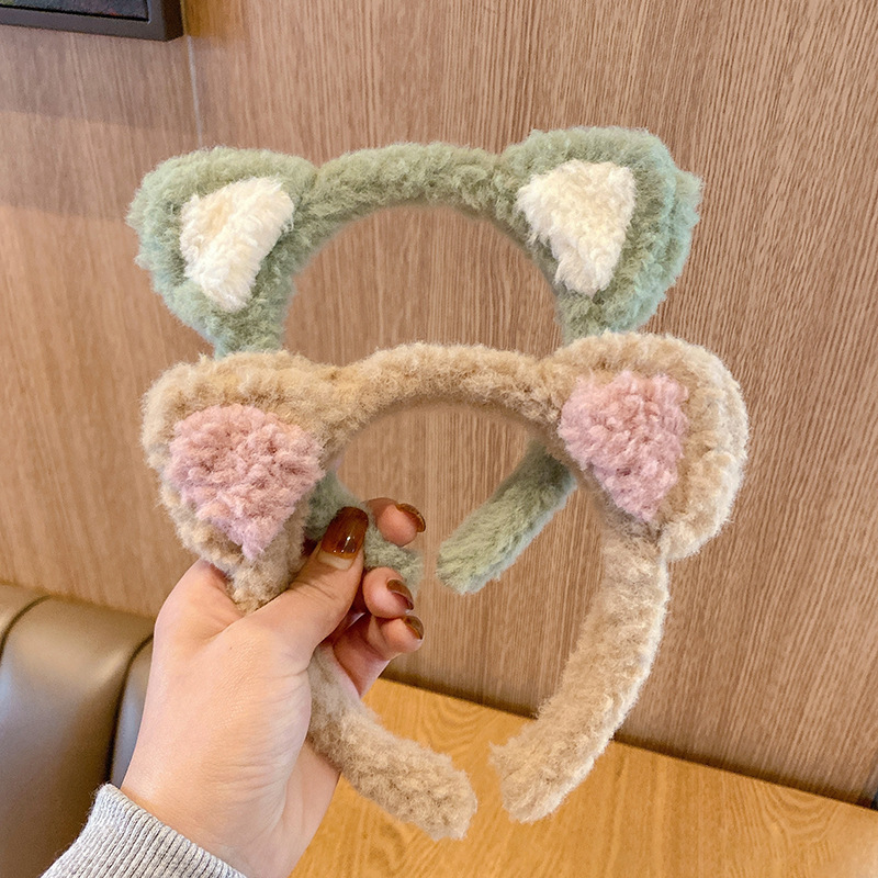 Corea del Sur vende lindas orejas de gato, diademas, diademas de felpa de niña dulce, diademas de todo fósforo, diademas para lavar la cara, diademas