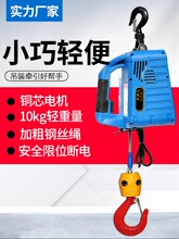 批发便携式小吊机220v家用微型电动葫芦遥控提升机小型悬挂牵引吊