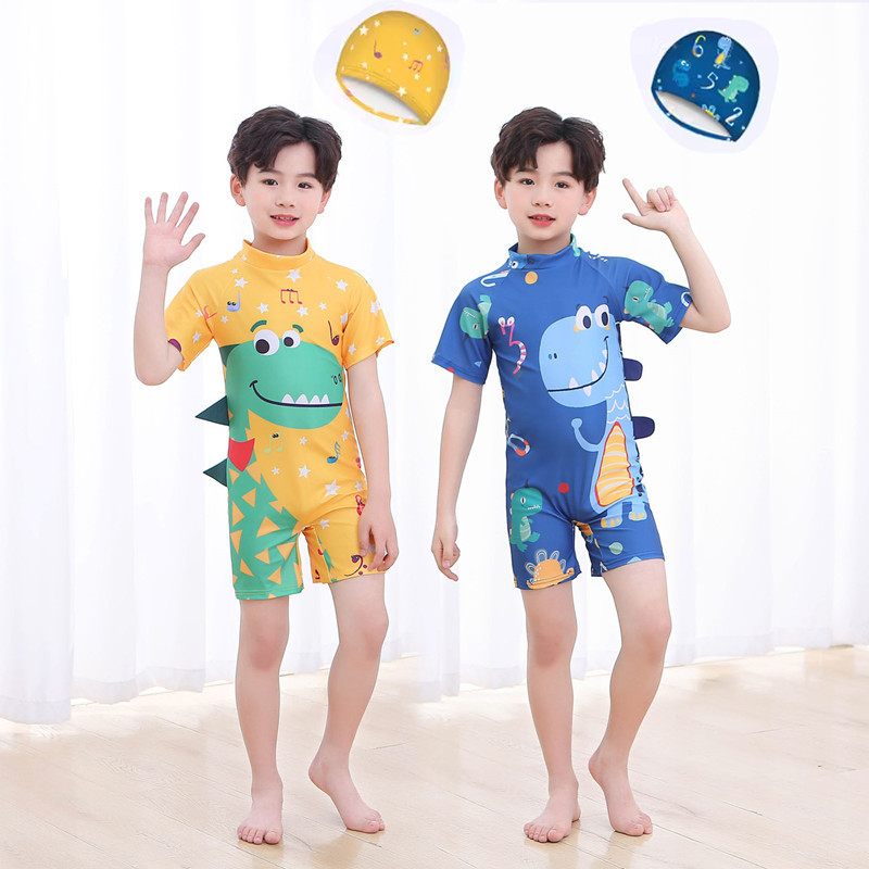 Children's Swimsuit for Boys, One-Piece, for Older Kids, Hot Spring, Baby Swim Trunks, Kids' Swimwear, Baby Surfing Suit, Sports Style