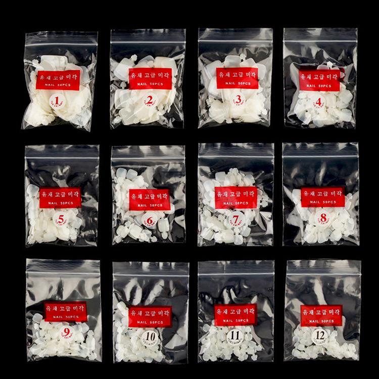 600 piezas pieza de uña de pie pieza de uña parche de uñas pieza de uña falsa uña natural Uña de pie