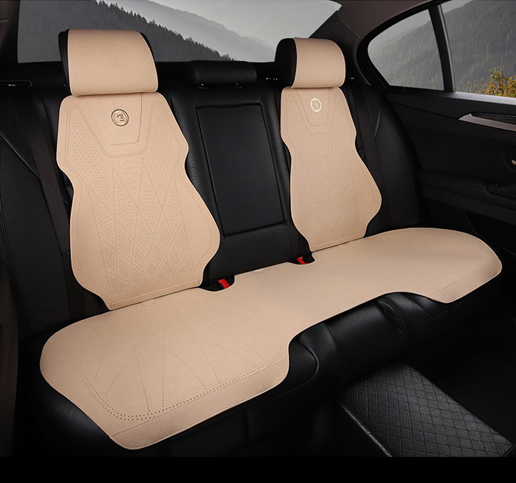 Car Seat Cover, All-Inclusive, Universal Anti-Dirty Cover for All Seasons, Front Seat Cushion, Backrest, Leather, Light Luxury and High-End Feel