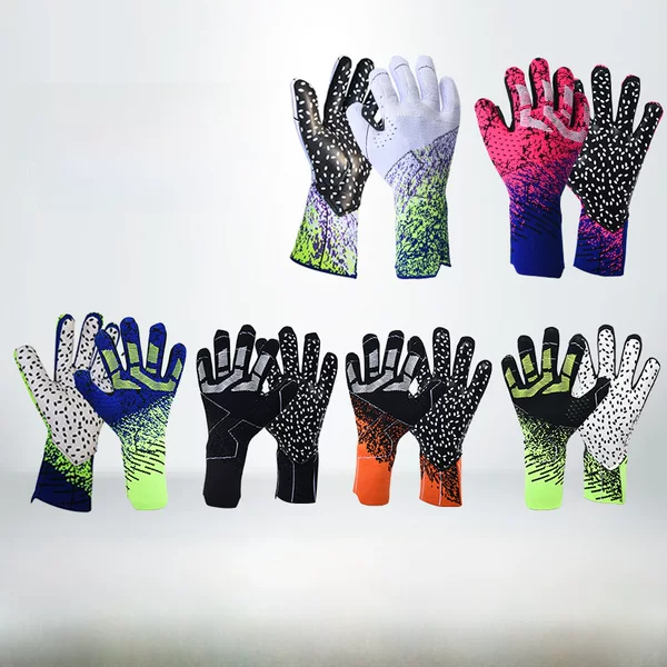 Football goalkeeper gloves children adult gantry goalkeeper gloves training finger guard non-slip training goalkeeper Male Latex