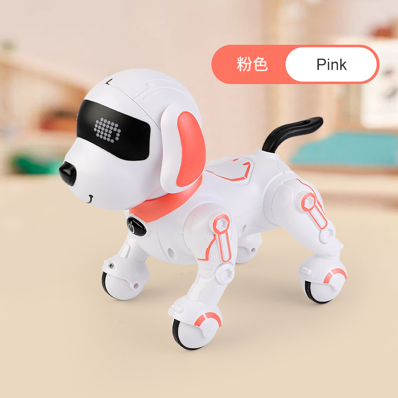 Perro robot inteligente control remoto eléctrico perro de juguete simulación programación niños y niñas remoto acompañar historia canto