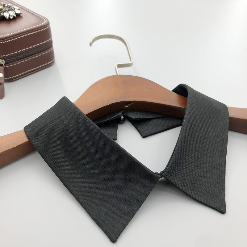Classic Black and White Workwear Small Point Collar Pure Color Simple Style Clothing Accessories Accessories Versatile Clothing Men and Women Fake Collar