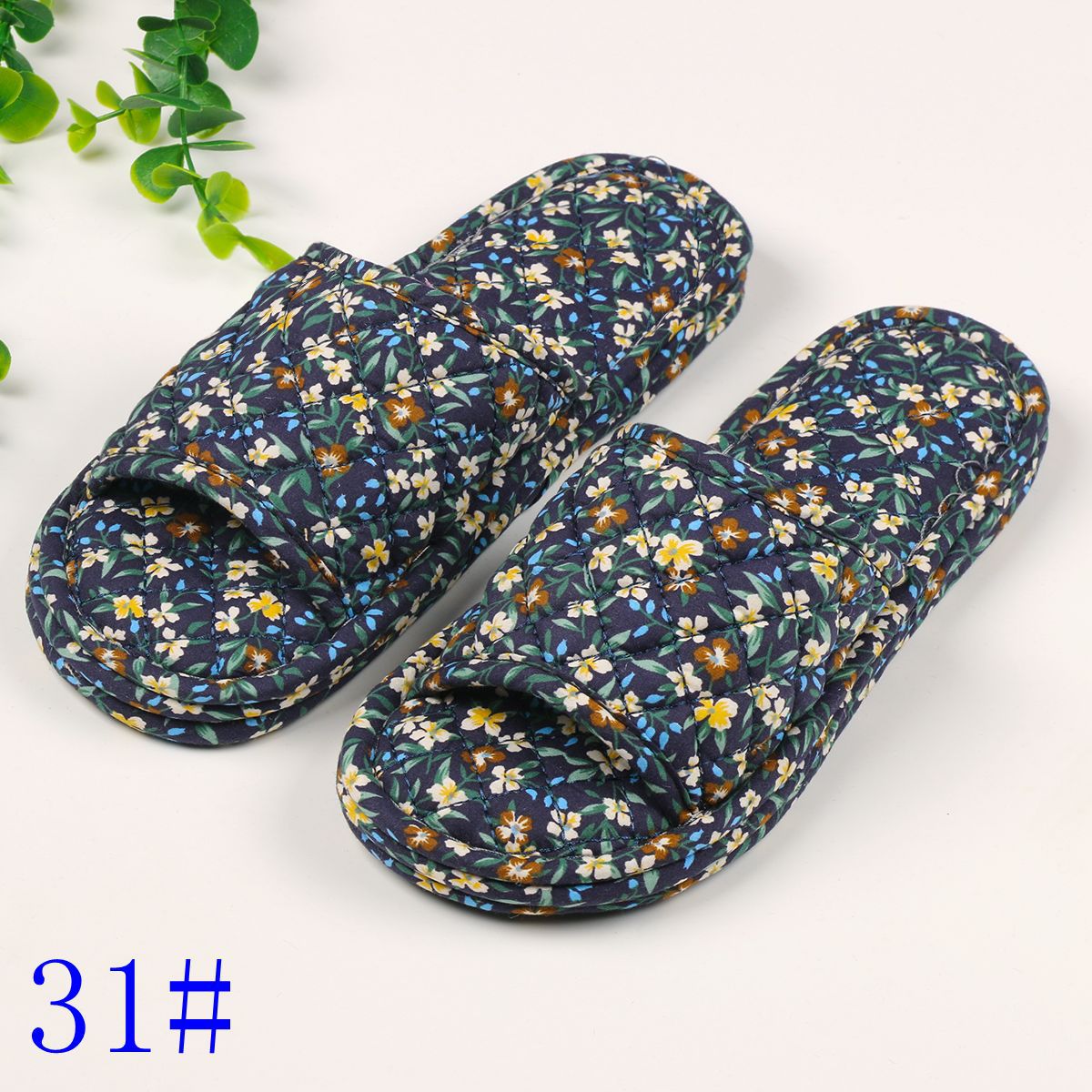 여성용 3겹 꽃무늬 천 31