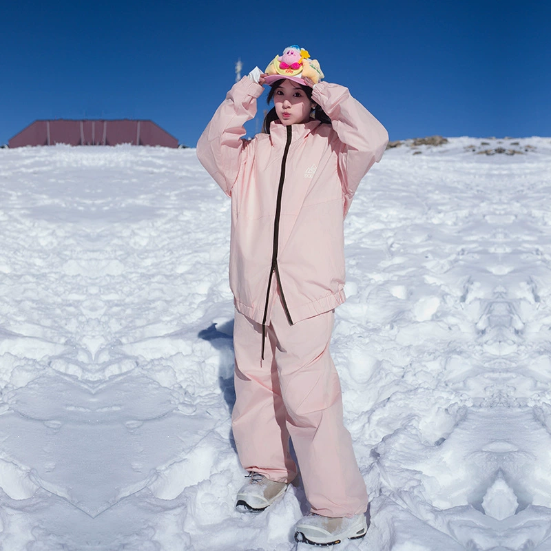 Зимний Новый ветрозащитный водонепроницаемый одиночный и двойной скейтборд лыжный костюм для мужчин и женщин с теплым модным лыжным костюмом