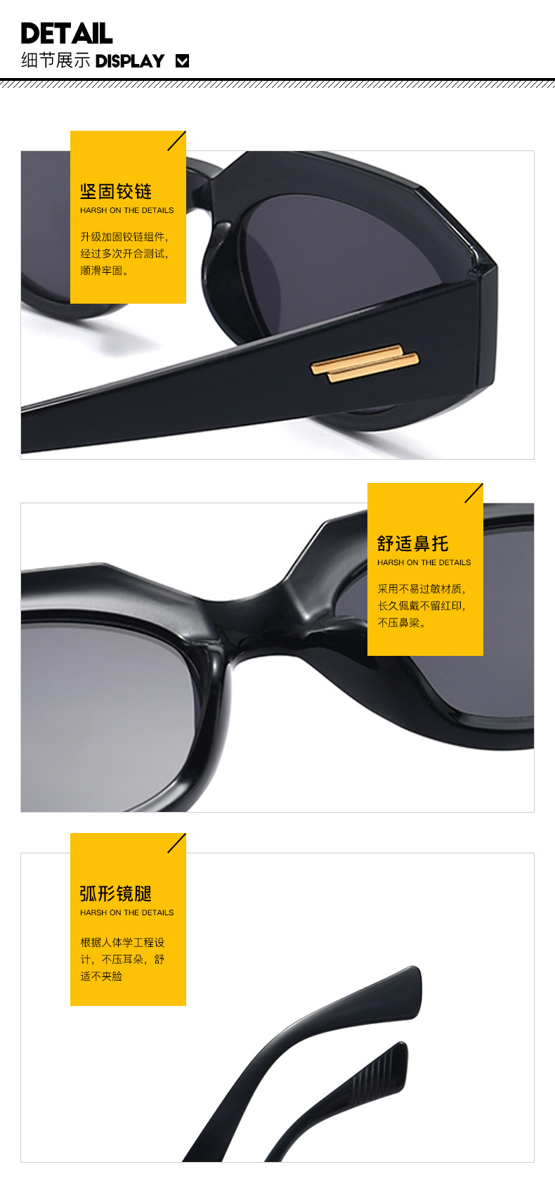 46g Weight UV400 Protection Lens Material Outdoor, Travel, Party, Fishing Occasion Women'S, Men'S, Unisex Gender Hip-Hop, Retro, Fashion, Simple Style Style Orange, Grey&Pink, White, Red, Green, Blue, Transparent, Black Color Hip-Hop Retro Fashion UV400 Protection Women's Sunglasses 16
