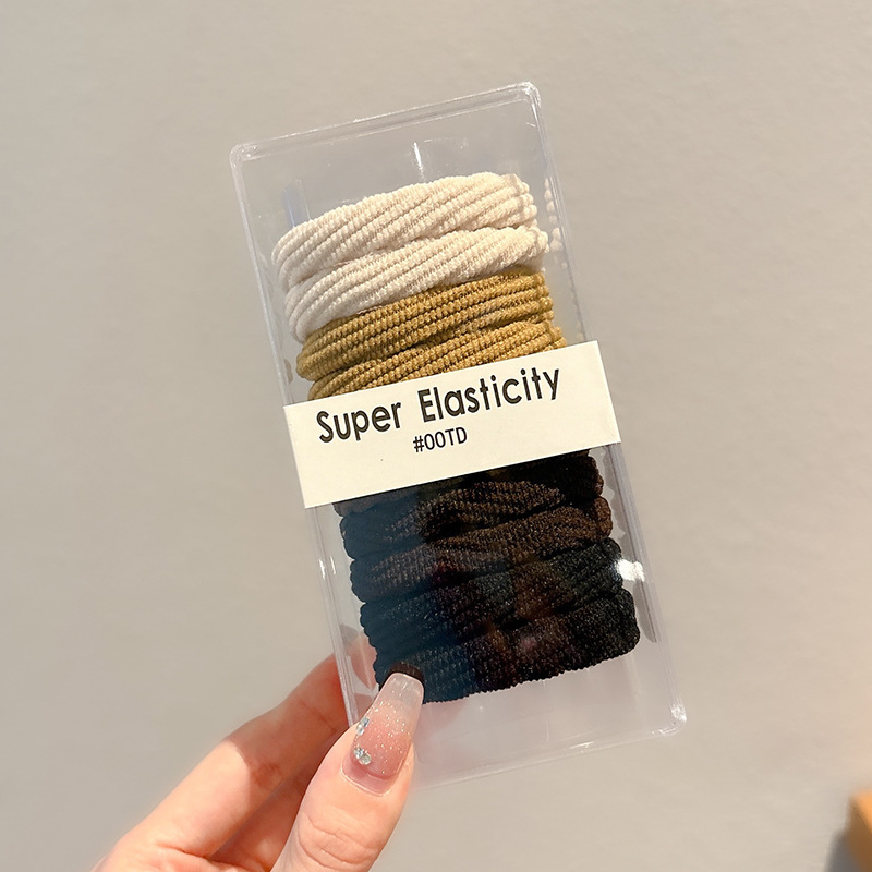 Coletero elástico sencillo de nuevo estilo 2026, banda para el pelo pequeña sin costuras para mujer, suave para el cabello, sujetador de cola de caballo.