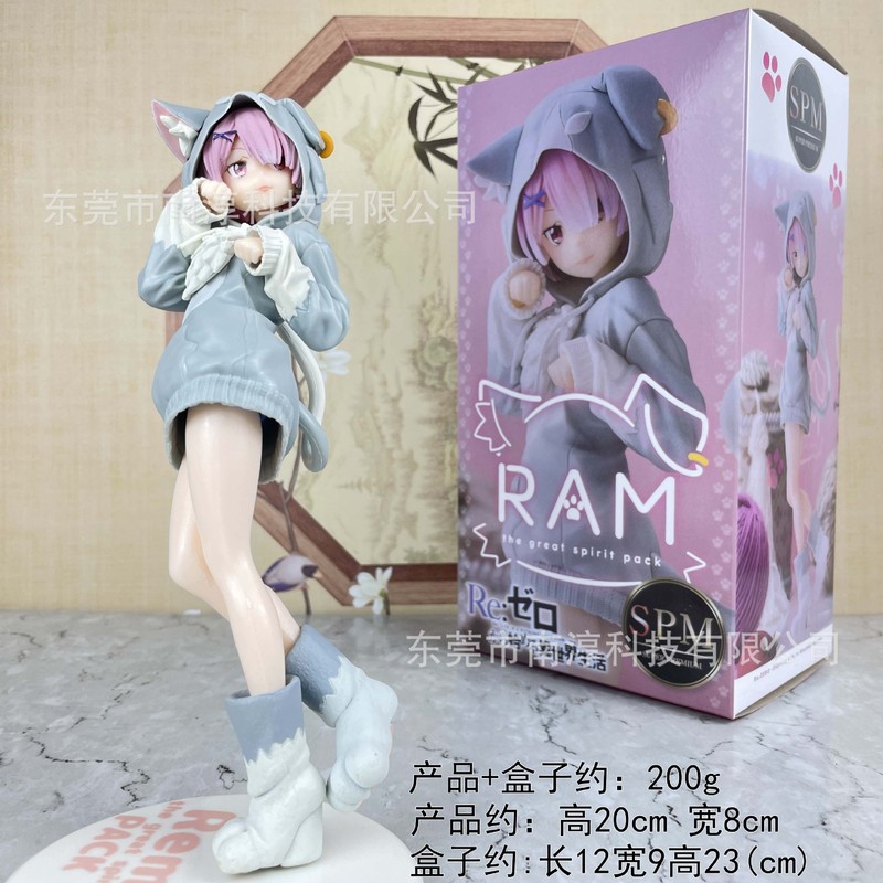 レムラム愛ミリアフィギュアパーカー装着ドーム妹初音二次元人形モデル装飾品卸売|undefined