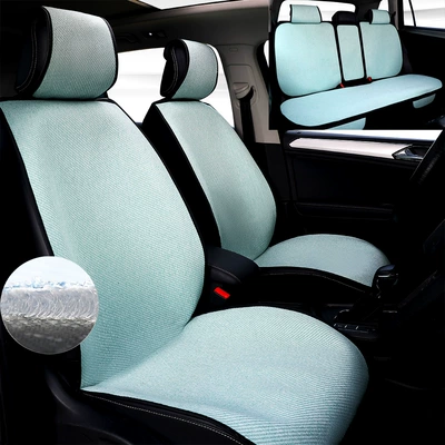 Half-Enclosed Cushion – Seat cushion, seat cover - lime-green-five-seater-vehicle
