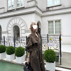 经典款廓形版风衣女2025秋季新款今年流行爆款时尚气质中长款外套