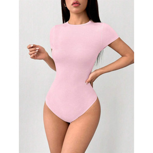 O 49971 Summer slim short sleeve jumpsuit �ļ��o�������B�wѝ