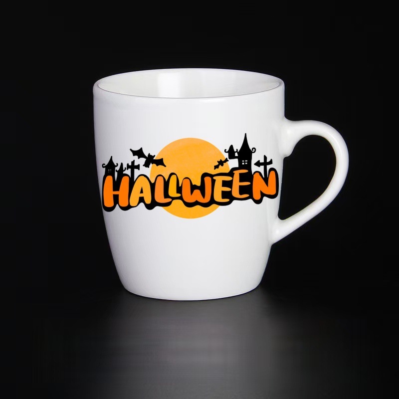 ソースファクトリーハロウィンカスタムセラミックカップ高価値クリエイティブ色釉マグホリデーギフトカップエルフカップ|undefined