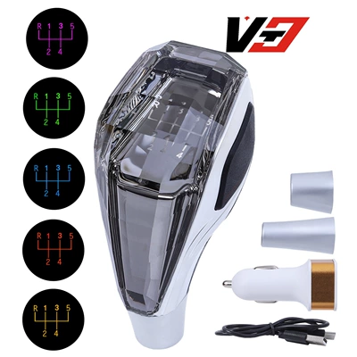 Cab and accessories Luminous Crystal Gear Shift Knob - gray-crystal-luminous-r12345