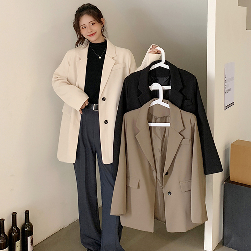大码胖MM黑色休闲西装外套女早秋季2025新款高级感气质小西服上衣|undefined