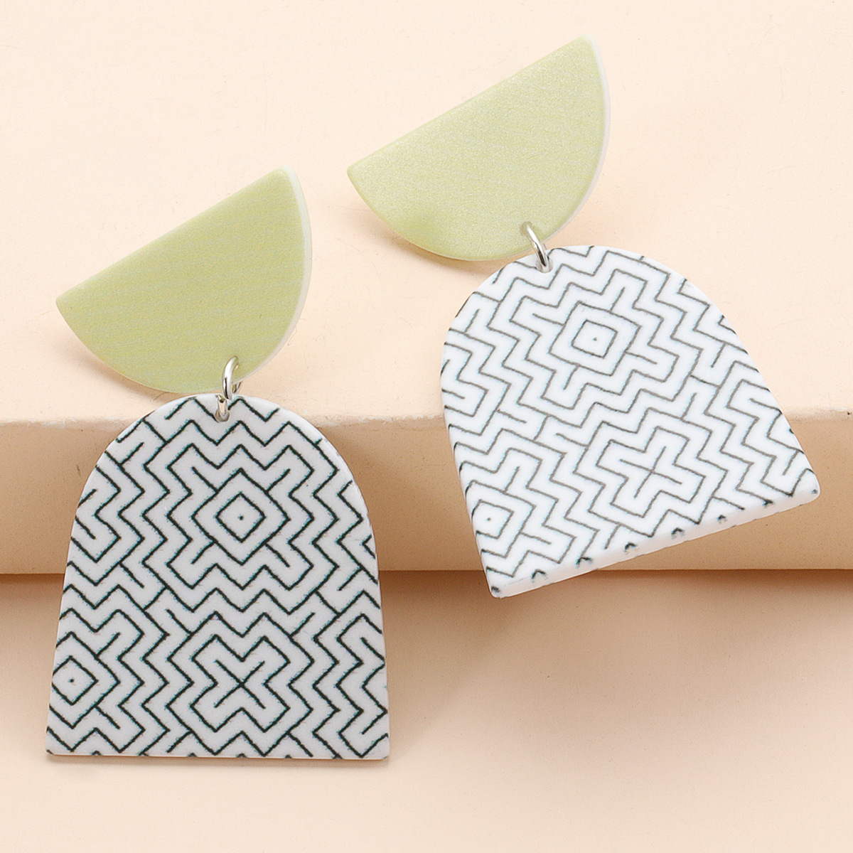 acrylic geometric cards