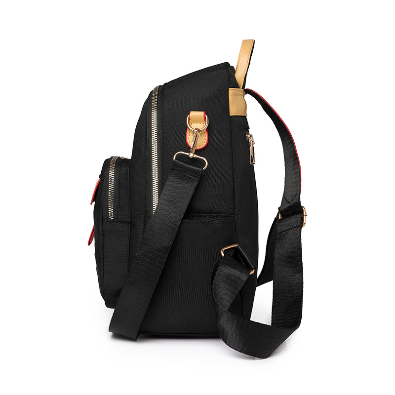 2024 nueva mochila para mujer, mochila de bordado de ocio de gran capacidad, mochila de viaje de viaje de nailon ligero al por mayor