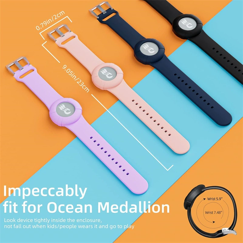 Портативная спортивная силиконовая запястье Princess Ocean Medallion Детский ремешок