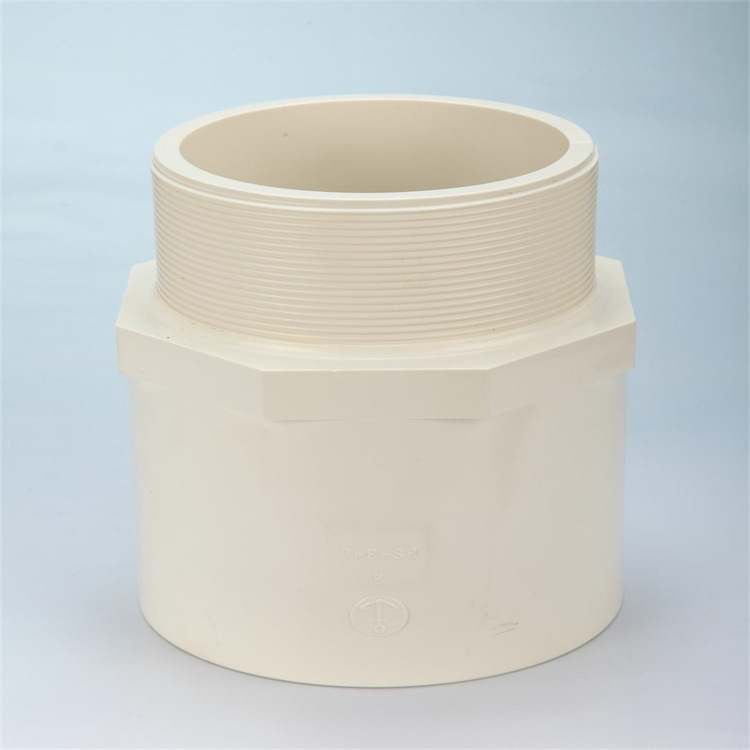 环宇锚牌UPVC英标给水管UPVC外牙接头外牙直通外牙直接白色BS4346