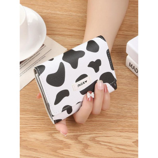 Y 92140 Cow print card wallet ��ţ�y�������ۿ����羳���Q