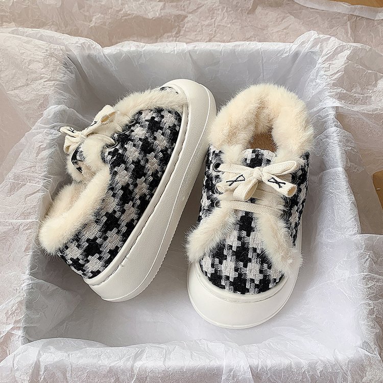 2023 New Plush Outerwear with Thickened Anti Slip and Warmth, Simple Thick Soled Snow Boots, Popular on Women's Websites_voghion.com
