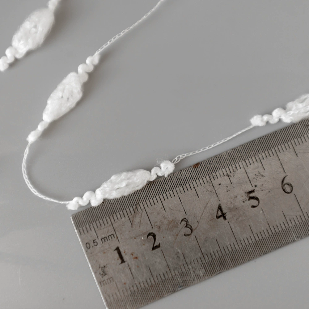 Lantern lace-pattern specialty yarn gradient segment dye necklace bubble specialty bead knot yarn factory in-stock direct supply
