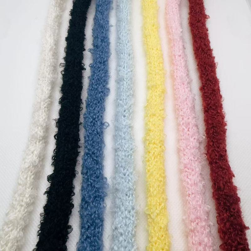 Teddy Curly Wool Hollow 1.4cm Lace Wool Trouser Waist Rope Handmade DIY Bow Plush Webbing Accessories