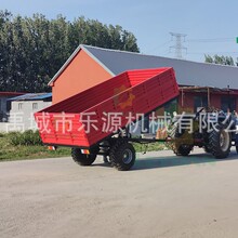 四轮拖拉机牵引农用拖车 双轴载重5吨 液压后卸车斗